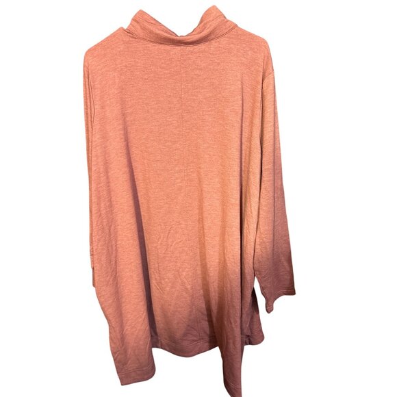 Susan Graver Sport Womens Pullover Hoodie With Drawstring Neck & Pocket Dusty Pi - Picture 5 of 5